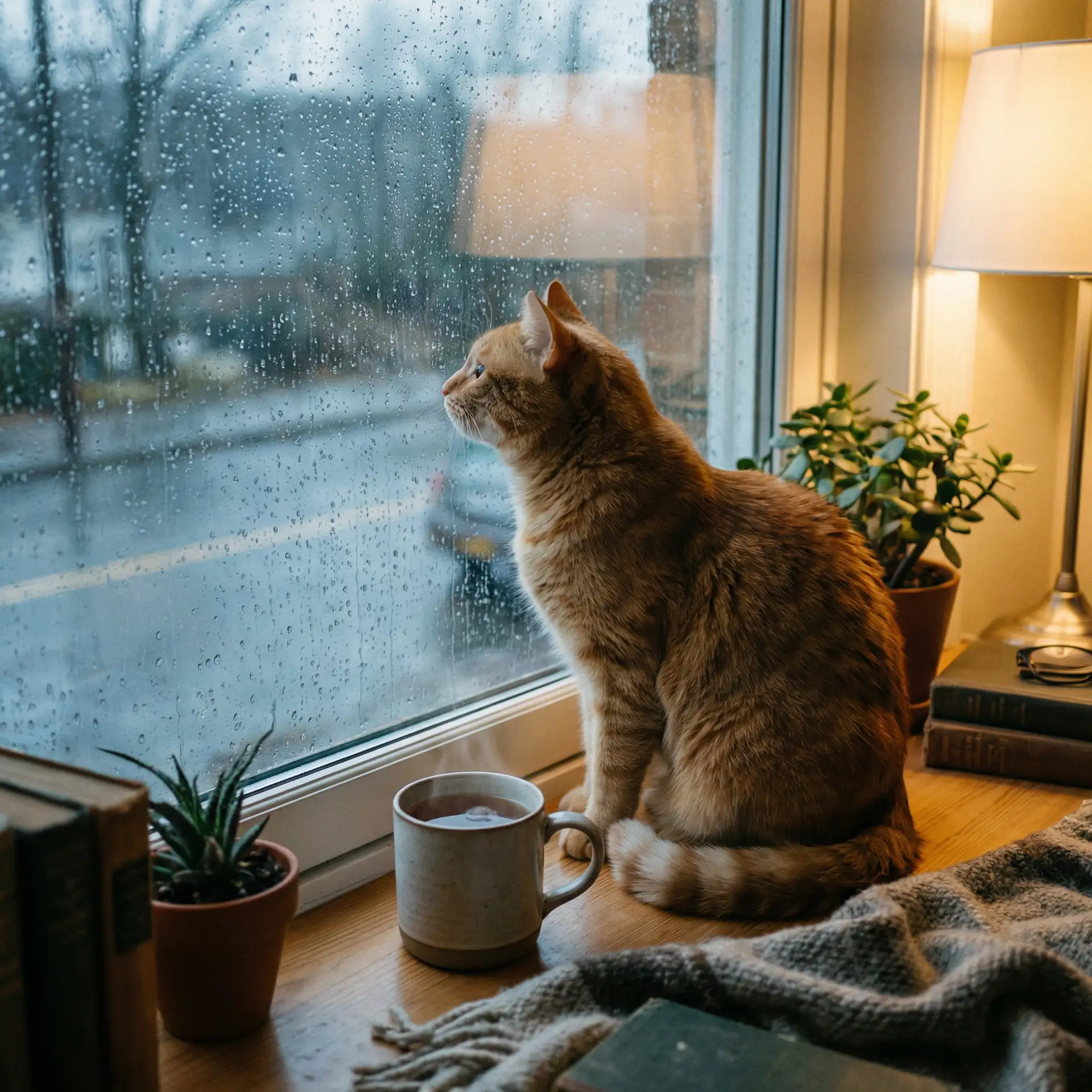 猫咪望着窗外的雨 - 国产乱对白刺激视频